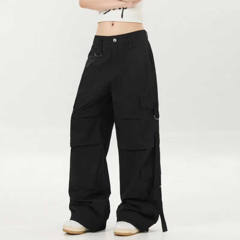 

OR FL American Skills Paratrooper 100 Cotton Women Cargo Trousers Trendy Brand Baggy Wide Leg Slacks Floor-length Trousers Y2k