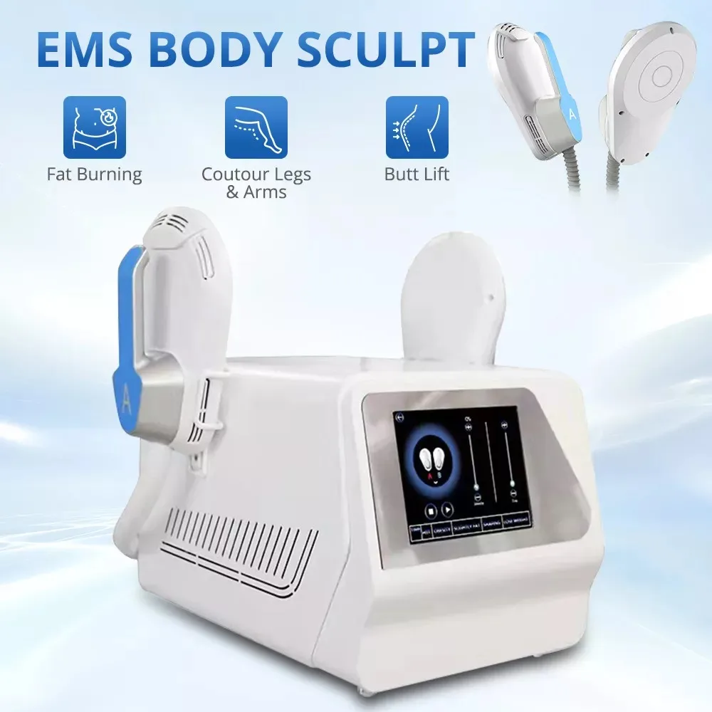 

EMS 2 handles Slimming Machine Electromagnetic Muscle Stimulation Buttocks Body sculpting Contouring Beauty SPA Salon Equipment