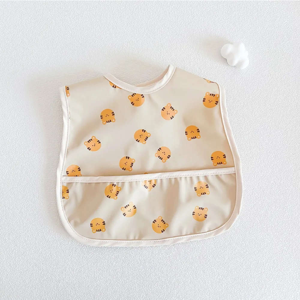

Waterproof Animal Pattern Baby Feeding Bib Bear Cartoon Baby Drooling Bibs Sleeveless Rabbit Saliva Towel Burp Apron Boys Girls
