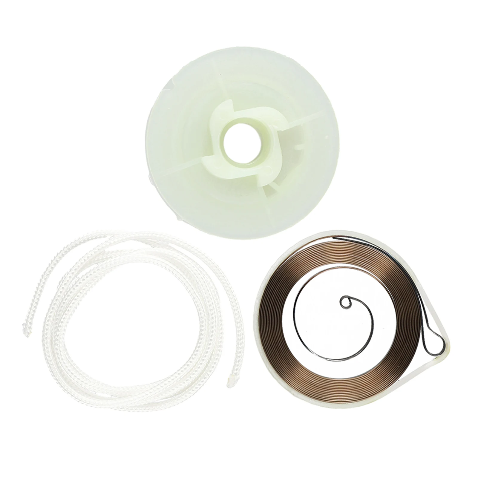 Innovative Replacement Solution For Recoil Starter Spring & Pull Rope Set Tailored for Popular For Chinese Chainsaw Brands