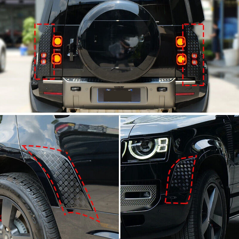 Suitable for Land Rover Defender Scratch Protection Kit Anti-Collision Rearview Mirror Cover Tailgate Trim For Defender
