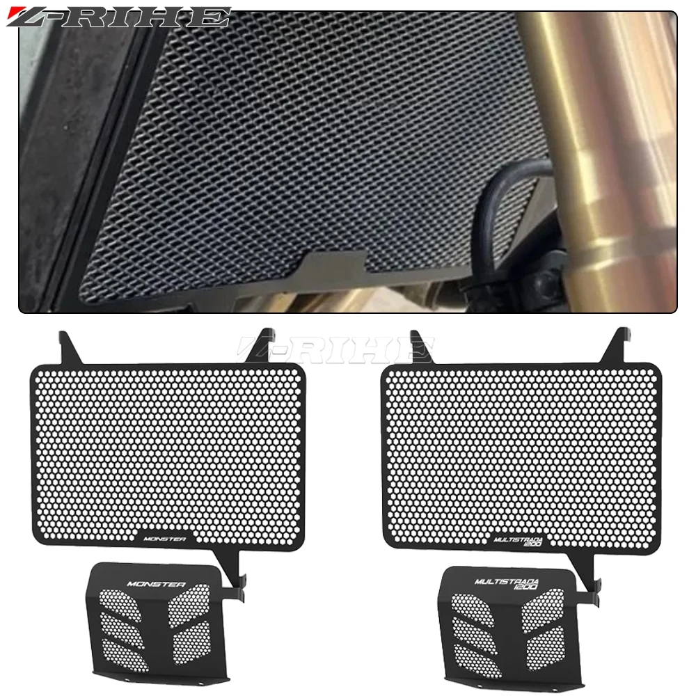

For Ducati Multistrada 1200 S 1200S 2010 2011 2012 2013 2014 Motorcycle Accessories Radiator Guard And Engine Guard Protector