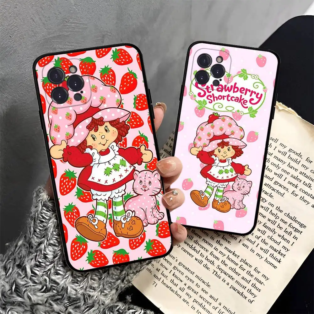 

Cartoon Girl S-Strawberry S-Shortcake Phone Case For Iphone 17 16 15 16e 14 13 12 11 Pro Max Plus Case Cover Coque