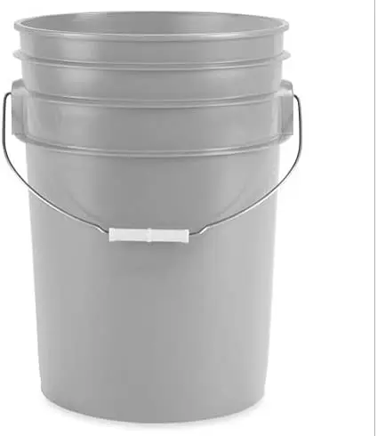 6 Gallon Food Grade Bucket Pail with Black AirTight Screw on Lid (Pack of 3) BPA Free Made in USA