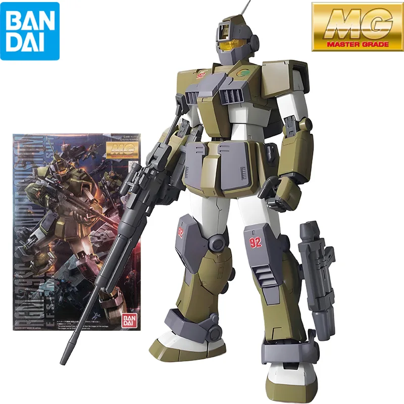 Bandai Original MG Master Grade Series MG197 RGM-79SC Jim Sniper Special Edition Action Assembly  Model Toys Collectible Model