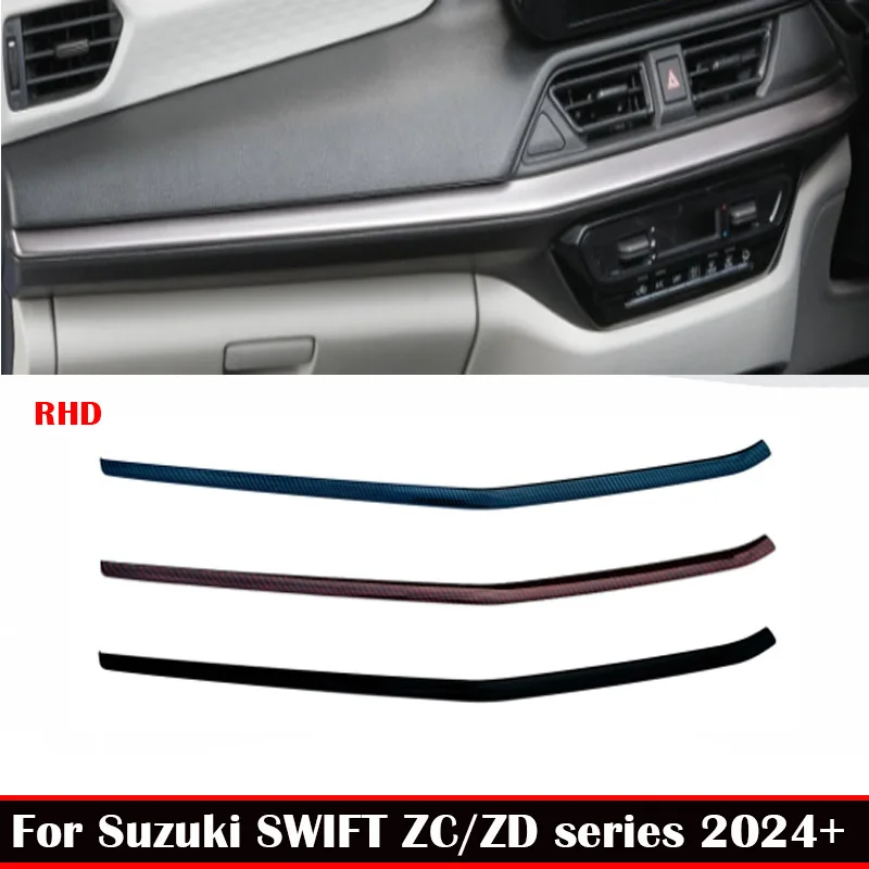 RHD For Suzuki SWIFT ZC/ZD series 2024+ Car center conlose Dashboard Instrument Panel Decorative Cover Auto Interior Accessories