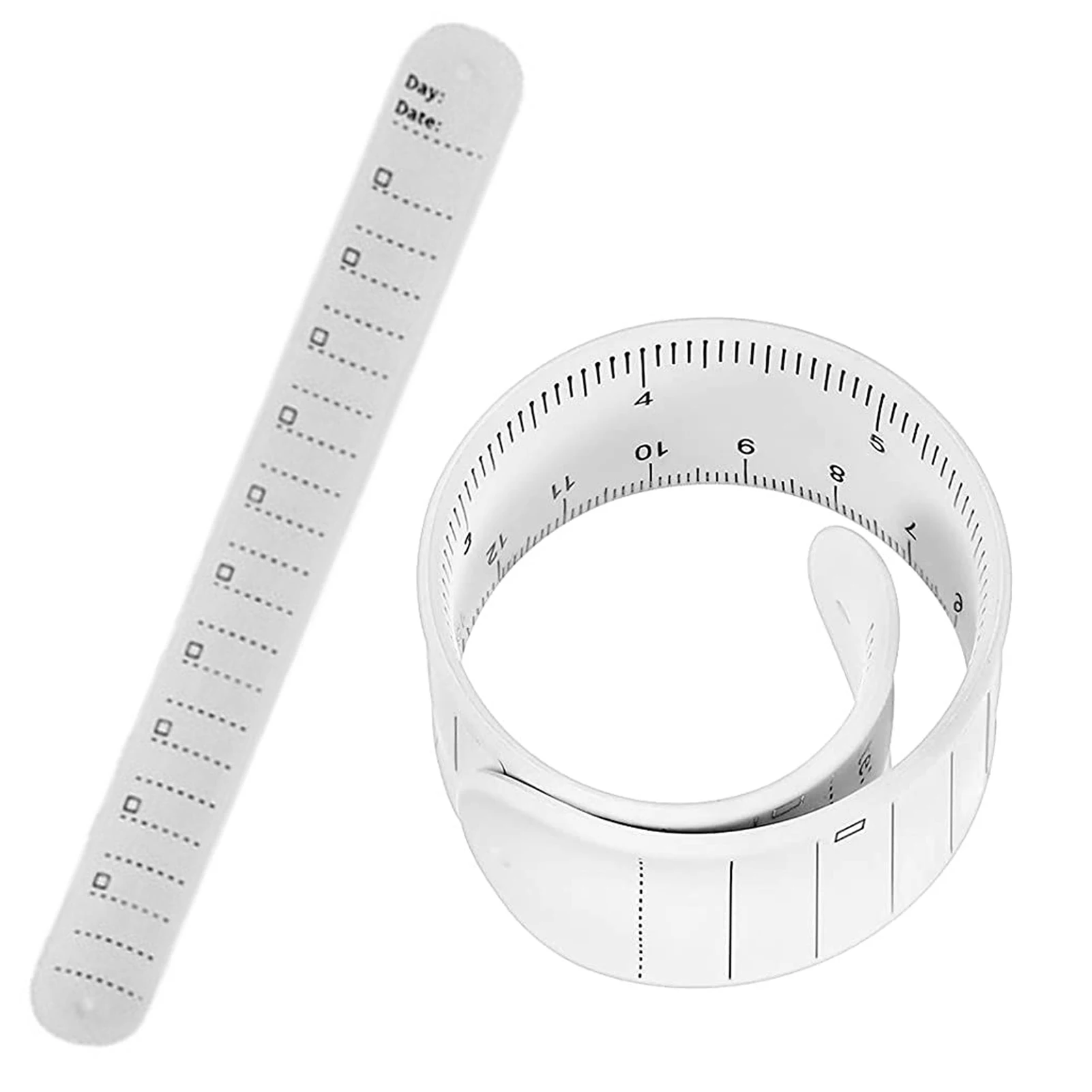 Wearable Notepad Silicone Wrist Band Reusable Reminder Bracelet Waterproof to Do List Stap and Ruler Erasable For Meeting School