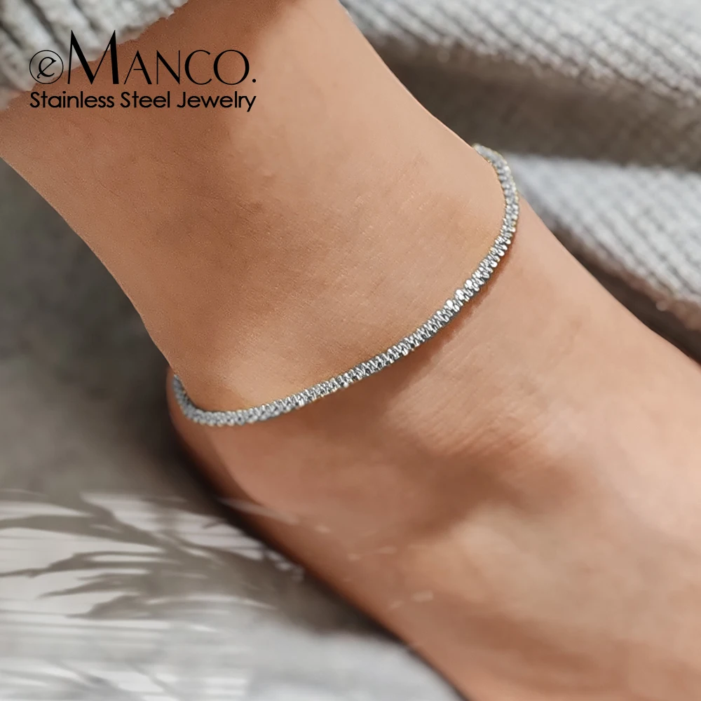 eManco Srebrny kolor Cauliflower Anklet Bransoletka na nogę Moda Kobieta boso Dla kobiet Łańcuch na nogę Biżuteria plażowa na stopy