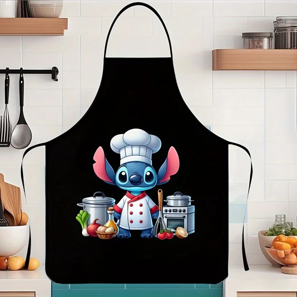 

1 Piece Disney Stitch Apron, Perfect for Crafting, Baking, Painting, Kitchen and Household Cleaning, Chef Waiter Cafe Barbecue Shop Apron, Kitchen Supplies