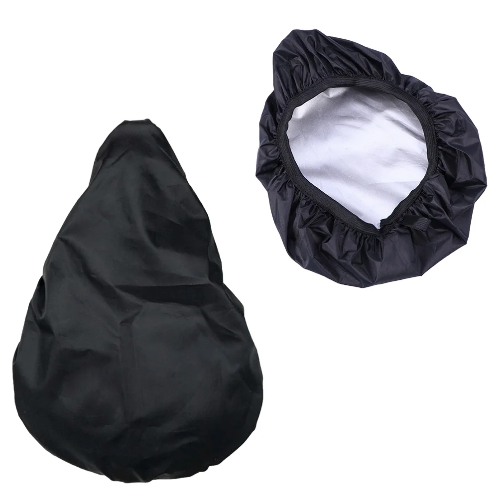 

2 Pcs Cushion Cover Water Resistant Saddle Bike Seat Rain Waterproof Equipments Accessorie