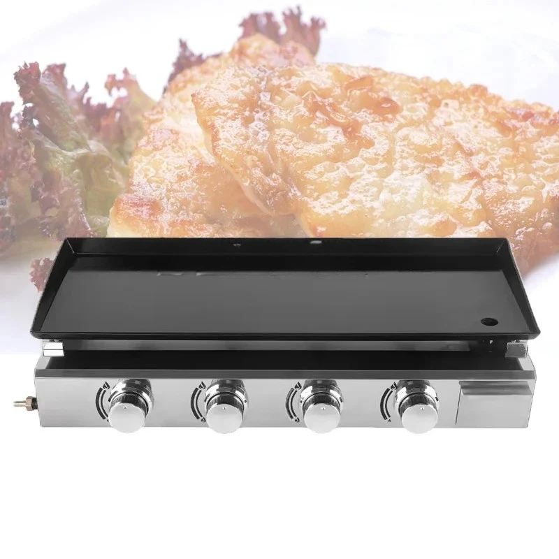 Stainless Steel Machine Gas Barbecue Stove, Commercial Multifunctional Chicken Chops, Bread, Vegetable Frying And Baking Oven