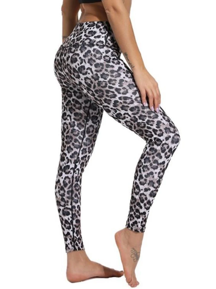 Celana Ketat Zebra Musim Panas Legging Cetak Ular Celana Pinggang Tinggi Mode Celana Ketat Fitness Push Up Celana Panjang Lari Yoga Gym Wanita