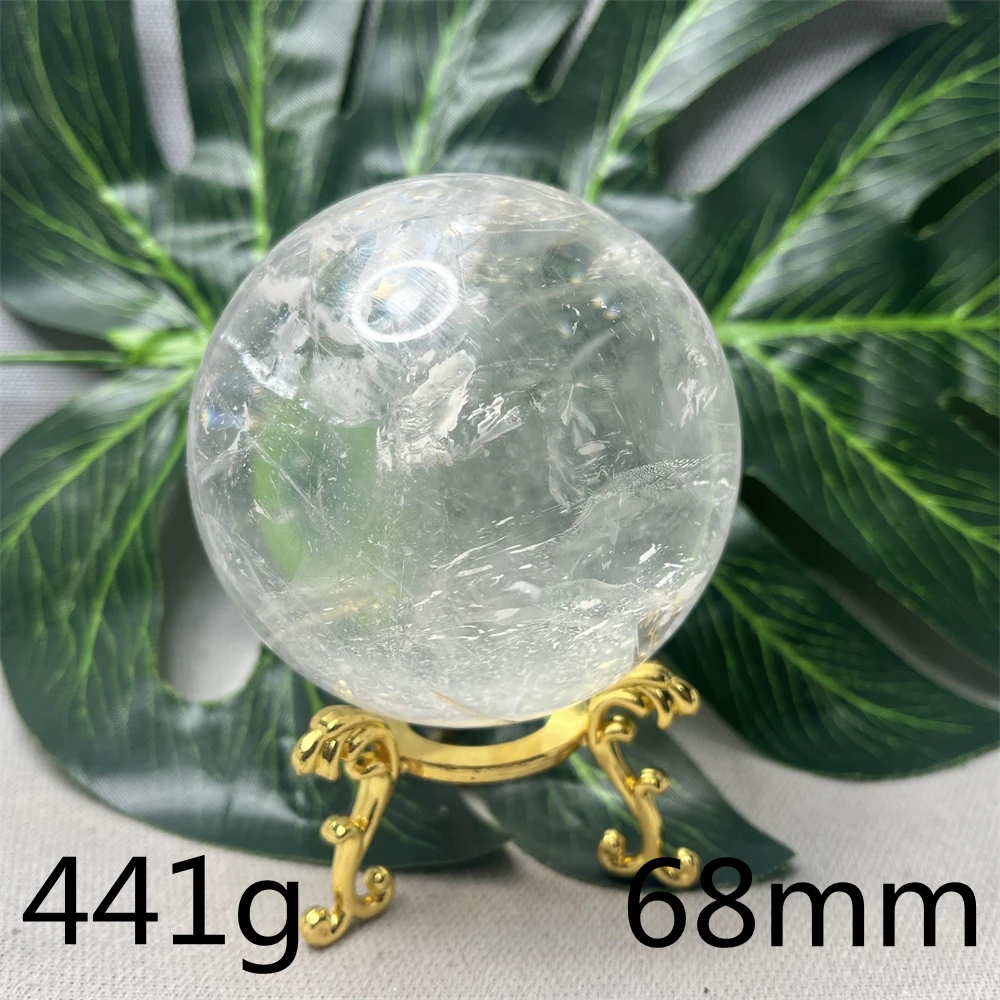 

Natural Gemstone Crystal Ball Rainbow Clear Crystal Halo Glitter Home Room Decoration Feng Shui Witchcraft Altar Chakra Healing