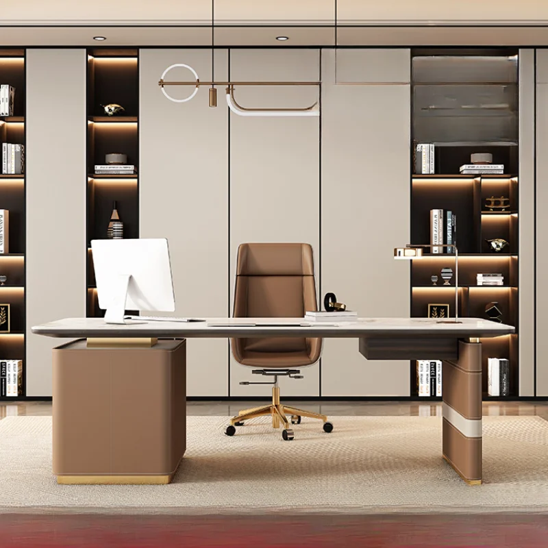 

Aesthetic Big Computer Desks Office Storage Chair Reading Study Computer Desks Table Height Wooden Mesa De Escritorio Furniture