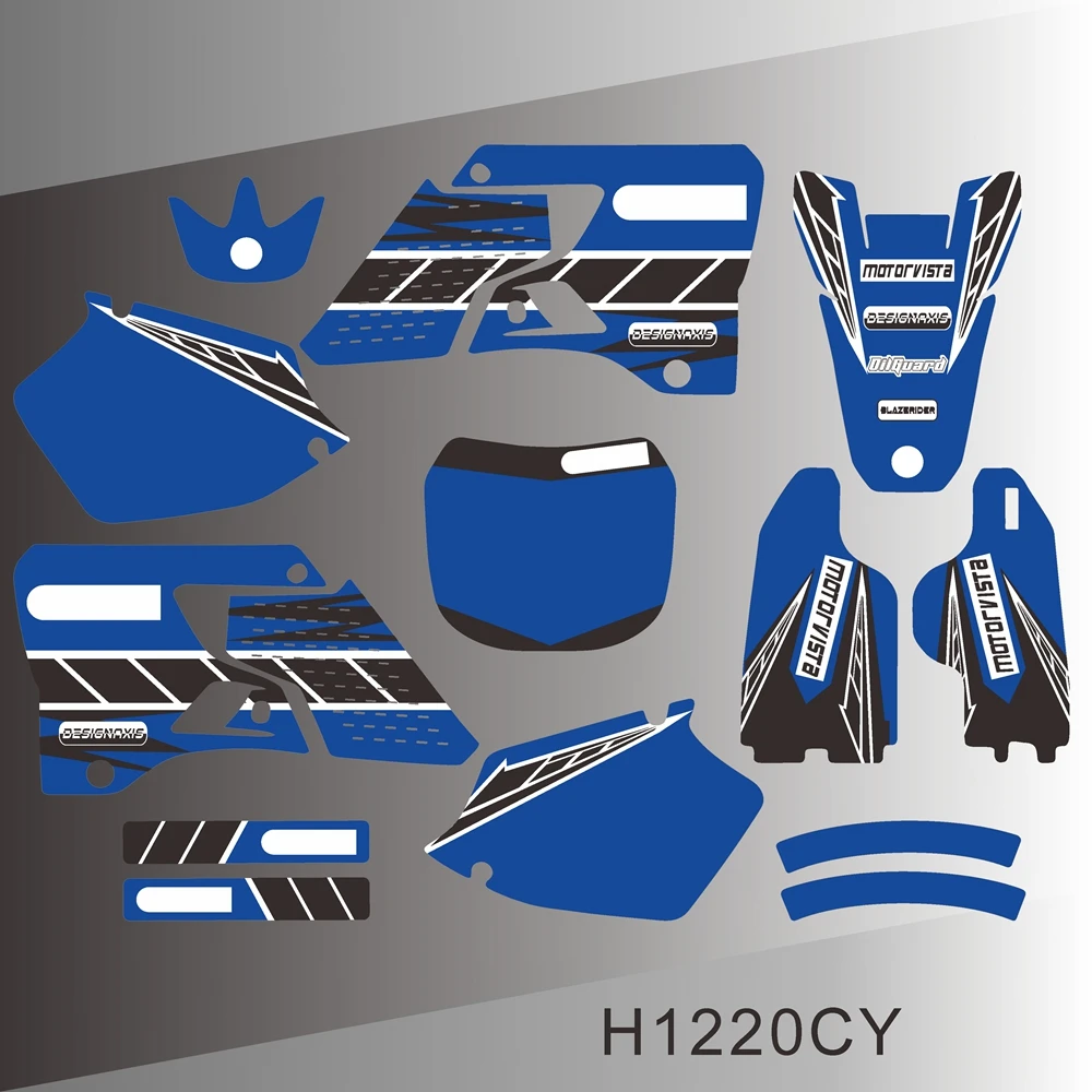 ヤマハ-yz-125-yz-250-1996-1997-1998-1999-2000-2001-グラフィックデカールステッカーオートバイ背景カスタム番号-h1220cy