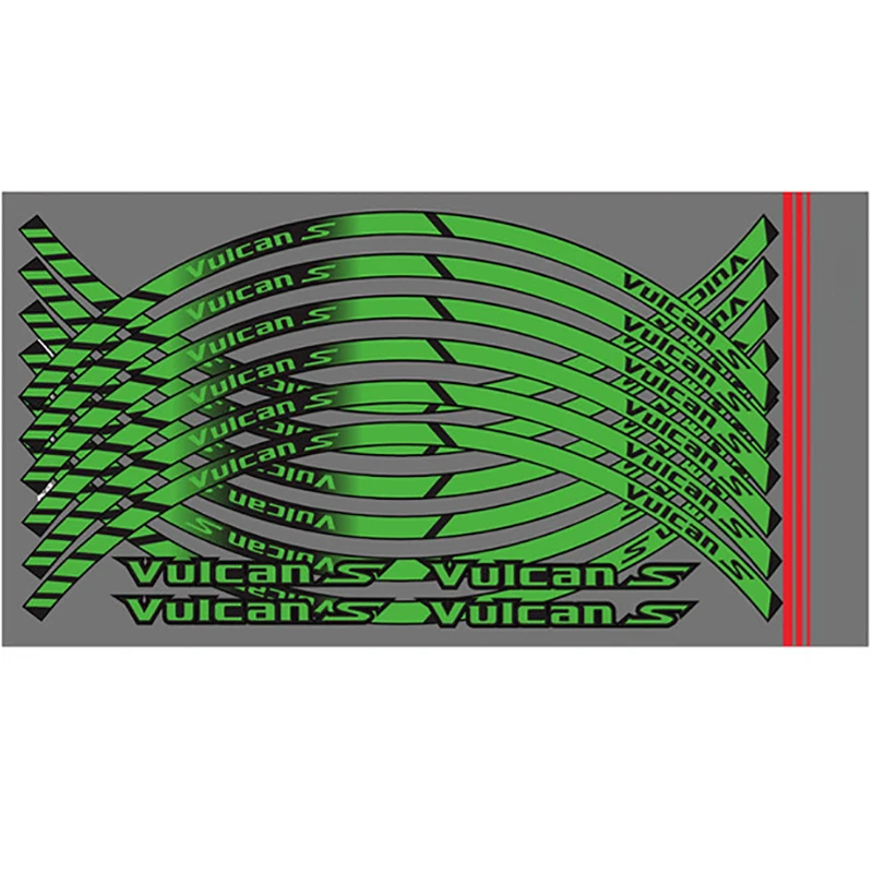 Для KAWASAKI VUICANS vuicans мотоциклетные стильные защитные наклейки внутренний обод декоративные наклейки полоски водонепроницаемые аксессуары
