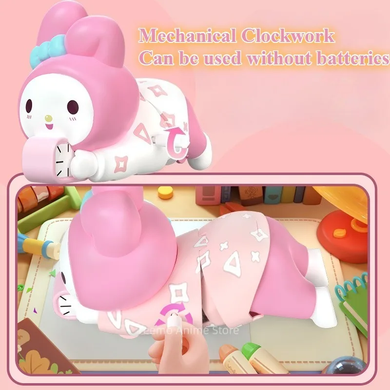 Nuevo juguete para gatear móvil Lilo & Stitch, colgante de descompresión de Anime Kawaii My Melody, juguete para regalo de relojería de moda de dibujos animados para niños
