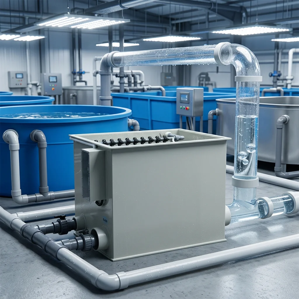 Cowater 13200 Gallon Per Hour Indoor Drum Filter 50 M3/hr Pond Aquaculture Equipment for Small Ponds and Fish Farms