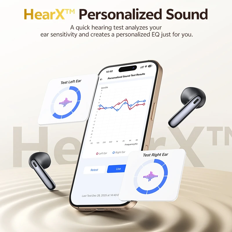 Fone de Ouvido Sem Fio QCY AilyBuds E50 HT11 Bluetooth 6.0 — foto 5
