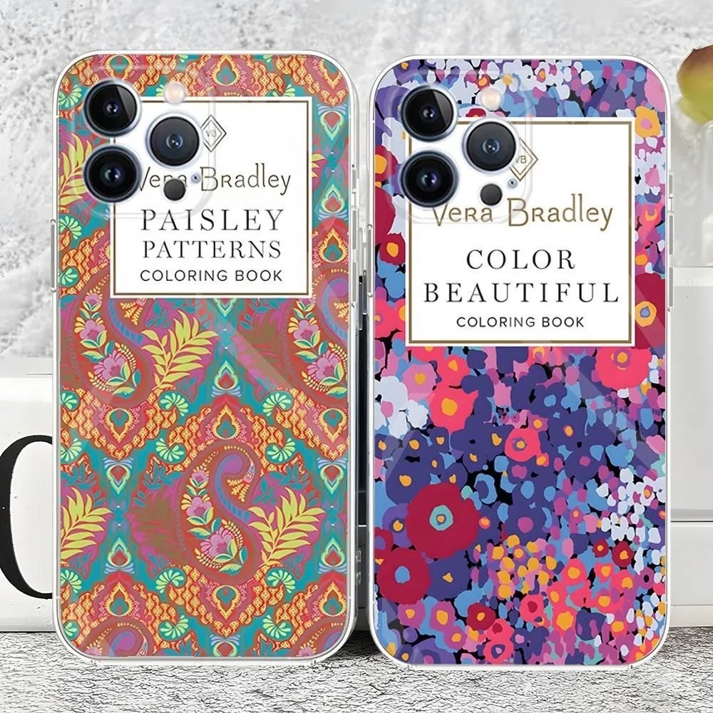 VERA BRADLEY QUOTES Phone Case new 2024 For iPhone 15 14 12 Thought 13 11 Pro Max Mini X XR XS Max 7 8 Plus transparent cover