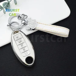 4/5 Buttons TPU Car Key Case For NISSAN Maxima Altima Versa Sentra Sunny Sylphy Teana Qashqai X-Trail Juke Shell Fob Fob Cover