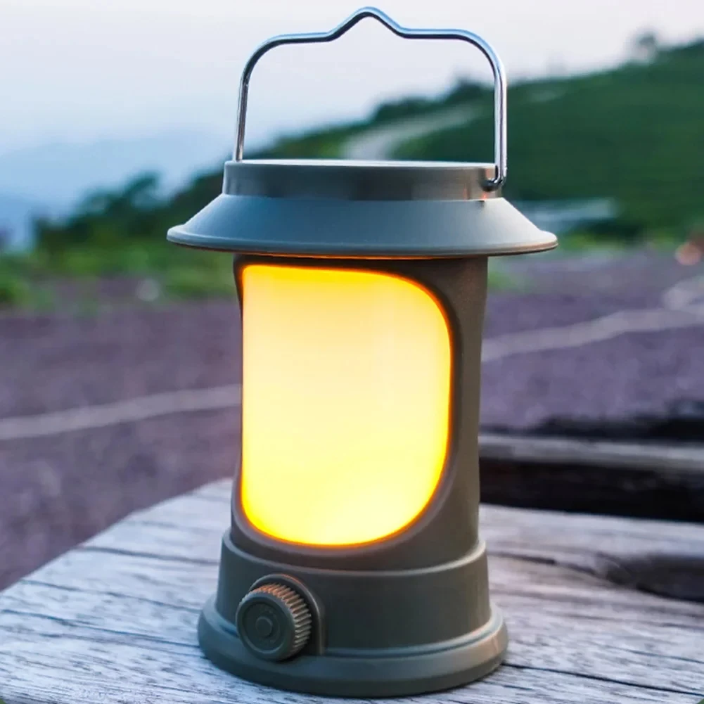 Portátil Solar Vintage Camping Lantern USB Recarregável, Pendurado Tent Light, Regulável, Noite, Caminhadas, Pesca, Lâmpada de emergência