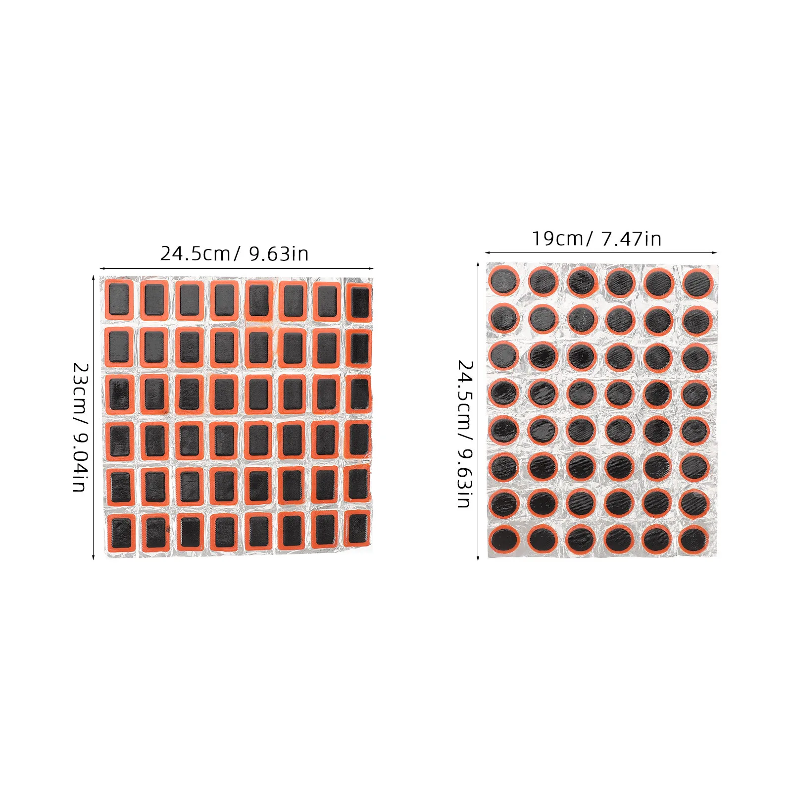 مجموعة رقعة إطارات الدراجة 2 ورقة بدون تصميم غراء بقع متينة لجميع الدراجات سهلة الحمل طقم تصليح الدراجات الداخلي #2