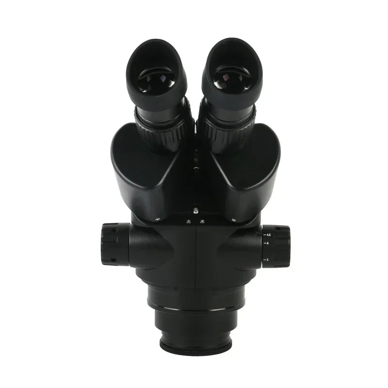Imagem -03 - Microscópio Trinocular Simul-focal Zoom Cabeça Microscópio Estéreo 0.5x c Mount Lens Adaptador de Câmera para Solda Pcb 7x45x 3.5x-90x
