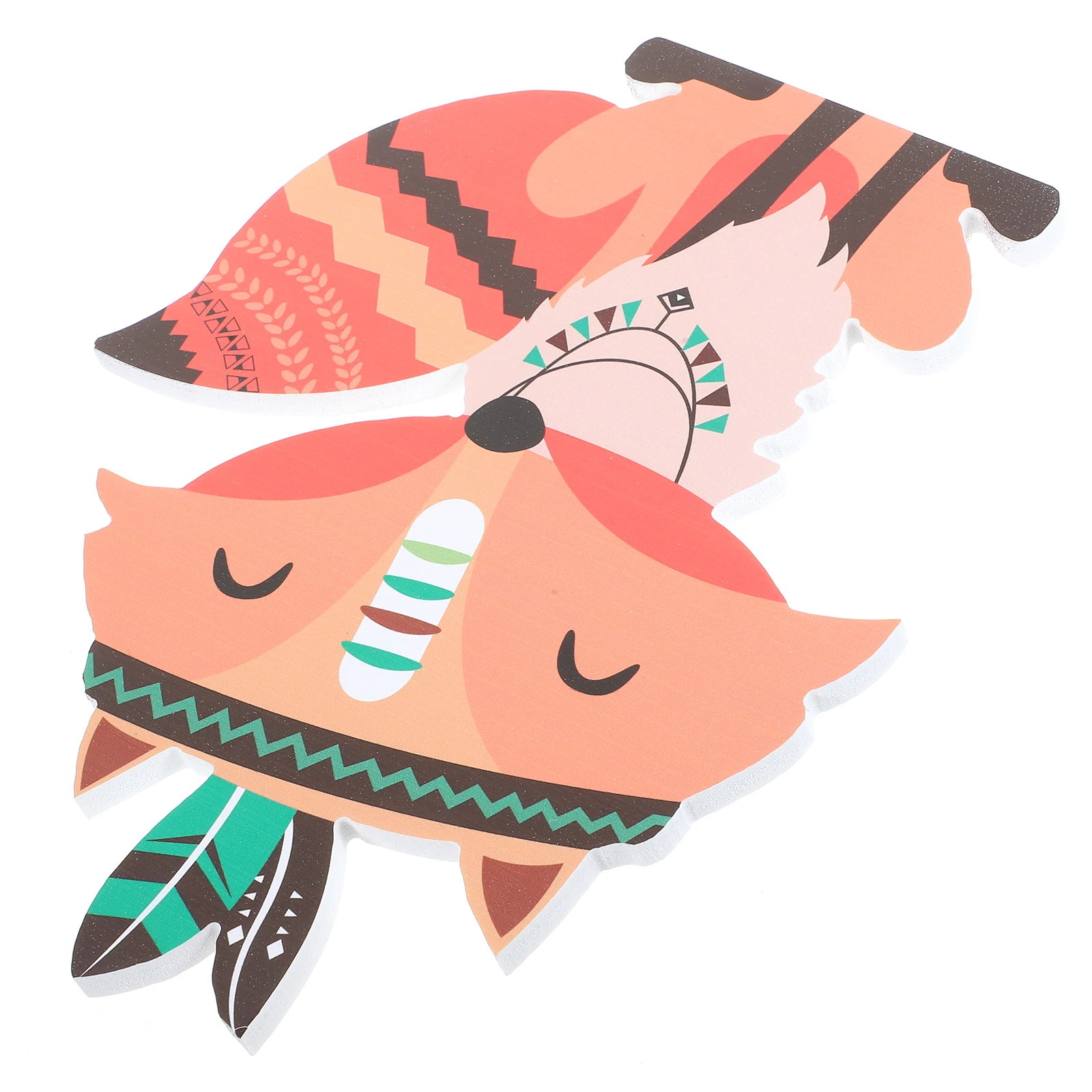 

Wooden Fox Stickers Kids Wall Foxes Stickers Bedroom Decor Cartoon Decals Smooth DIY Child Room Art