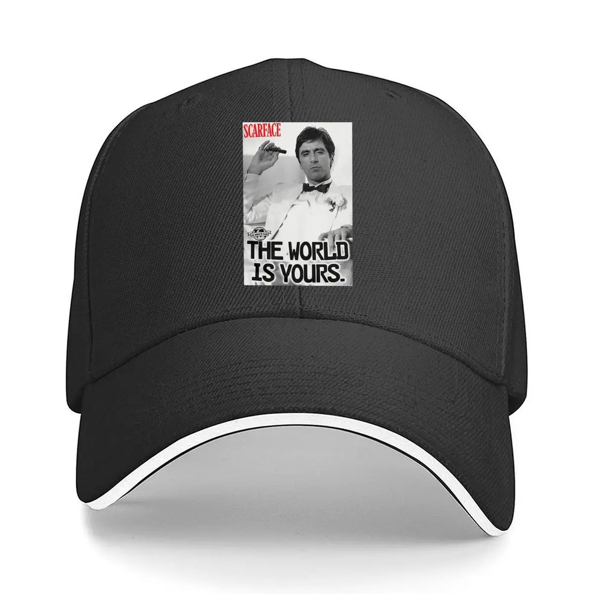 

Scarface Bold Text Movie Fun Art Sandwich Baseball Cap