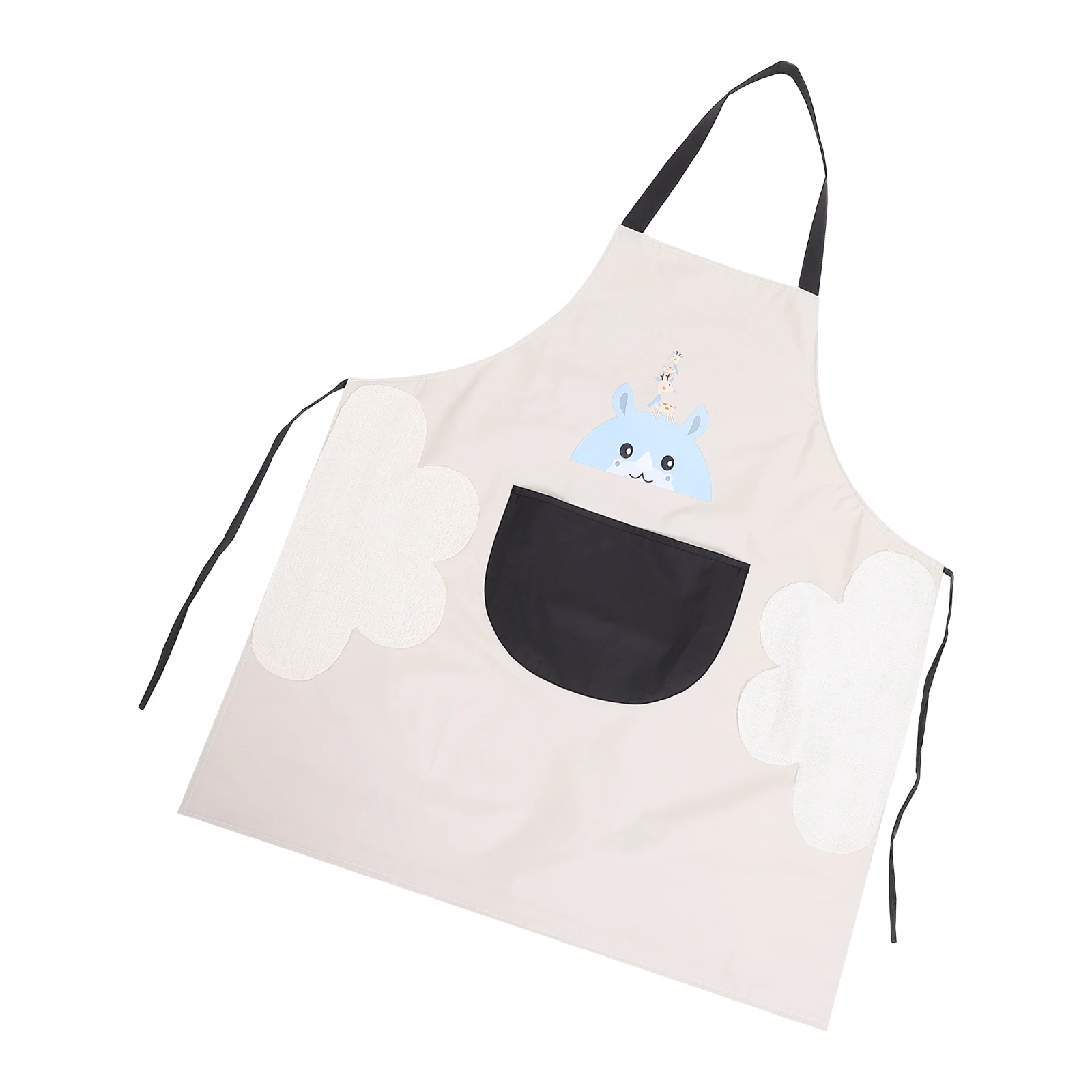

Waterproof Apron PVC Kitchen Cooking Baking Mens Chef Hairstylist Aprons Pockets Oilproof Gardening Home Use