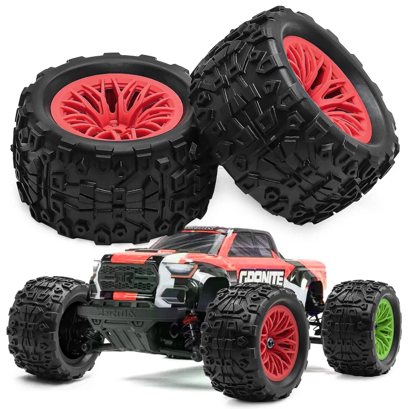 

Шины 1/18 ARRMA TYPHON GRANITE GROM: большие, с крупными зубьями, для малого гранитного внедорожника W264