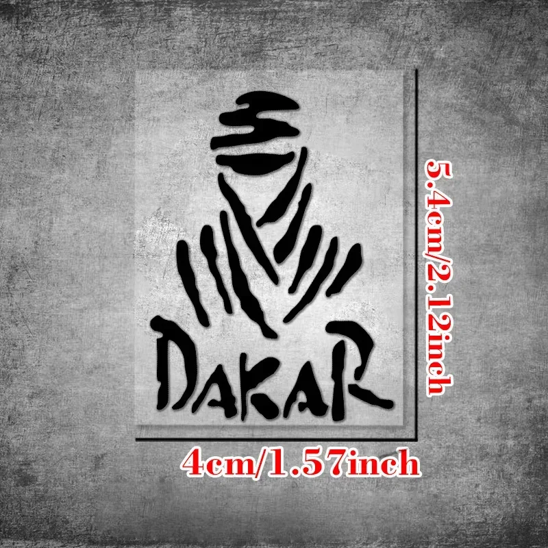 1PC DAKAR Claw Print Waterproof Sticker – Black Vinyl Decal for Off-road Motorcycle Car Truck Decor view 2