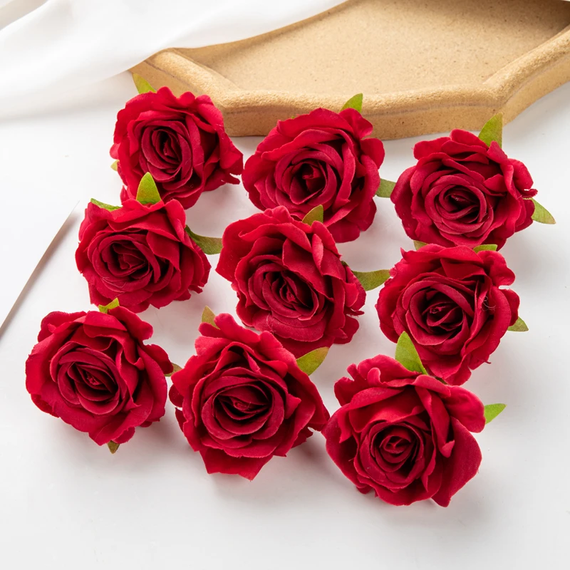 100 stücke Seide Künstliche Blume Rose Hochzeit brautstrauß Outdoor Garten Home Festival Party Decor Weihnachten Handgelenk Diy geschenk Box – Detail 10