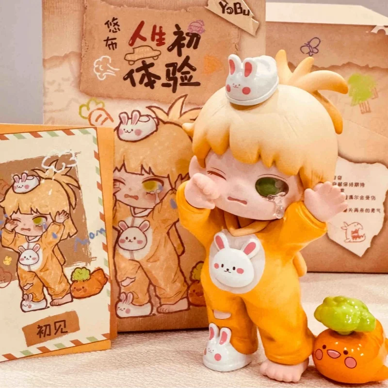 Genuine Yobu Second Version The First Experience In Life Series Blind Box Kawaii Girl Yobu Mystery Box Collectibles Models Gifts