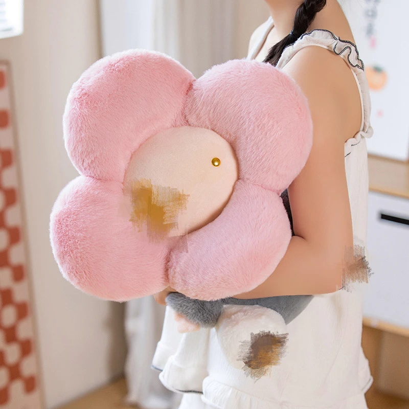 Sunflower Head Baby Plush Toy Plush Cute Flower Pillow Lovely Room Decoration Doll Suitable for Children Girl Birthday Gift