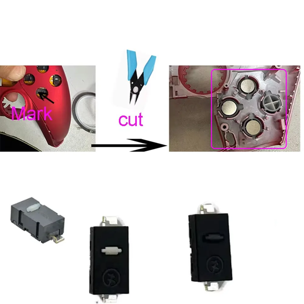 1 مجموعة تحتاج إلى لحام ل PS5 V1 V2 V3 010 030 040 050 تحكم أزرار أمامية ذكية لأزرار Dualsense الزناد Clicky Flex