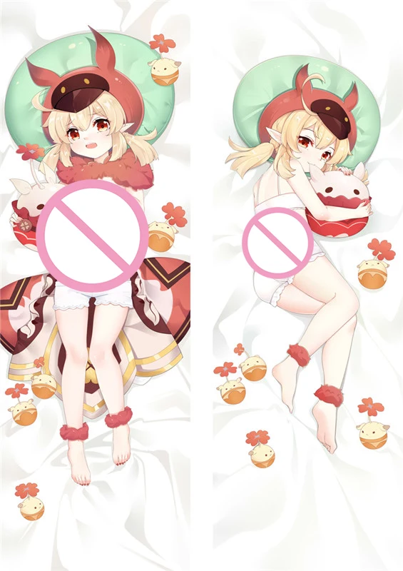 

180cm Genshin Impact Klee Hugging Body Pillowcase Anime Dakimakura Pillow Cover Otaku Peach Skin Bedding Pillow 59"cushion