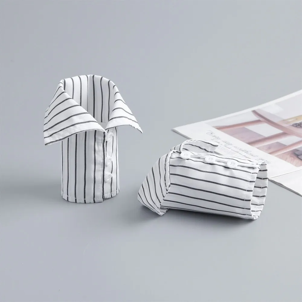 

Clothing Accessories Striped Detachable Sleeves Sweater Clothing Cuff Extension Fake Hand Sleeves Arm Decor Blouse Sleeve Women