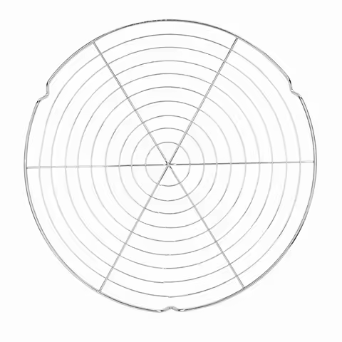 BBQ Wire Mesh Round Shape Grill Net Non-stick Heat Resistant Barbecue Grilled Grid Rack Outdoor Camping Picnic Tool