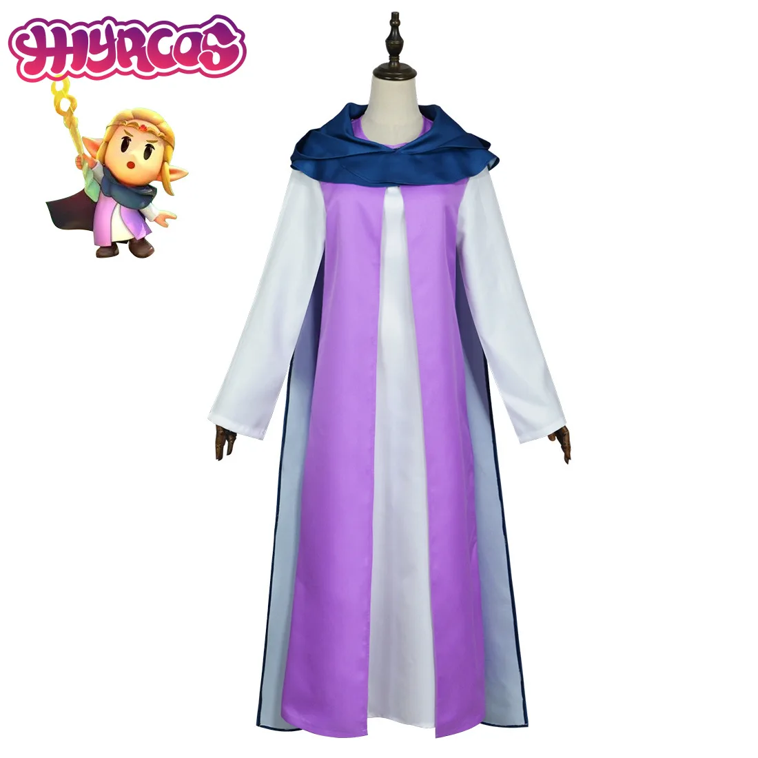 Zelda Prinzessin Kleid Spiel Echoes of Wisdom Frauen Kleid Cosplay Zelda Kostüm Umhang Outfit Halloween Weihnachten Bühnenkostüme