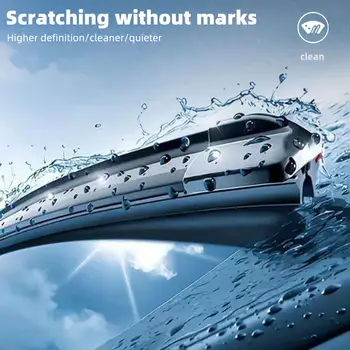 雙橡膠條汽車擋風玻璃雨刷片 J 型鉤 U 型通用無支架汽車雨刷 14、16、18、19、20、21、22、24、26 英寸 10 最佳銷售 三葉雨刷片 - №9