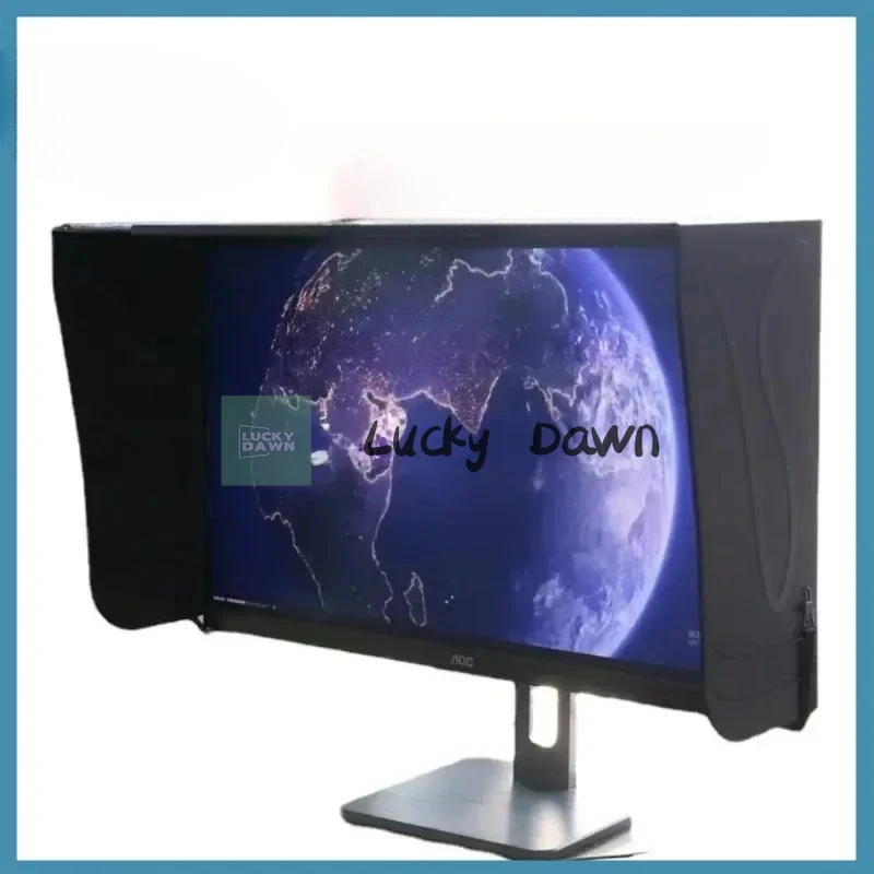 

Computer monitor hood desktop 41-66 cm wide 17-27 inch sun visor printing and repair design