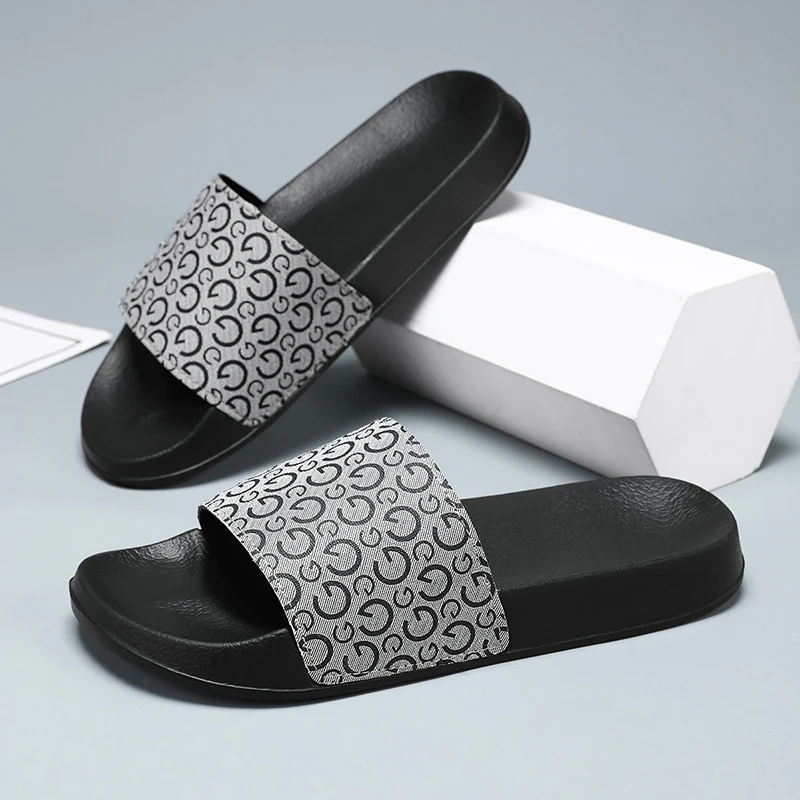 

Men New EVA Slippers Home Comfortable Bathroom Non Slip Soft High Quality Women Sandals Luxury Summer Brand Casual Design House