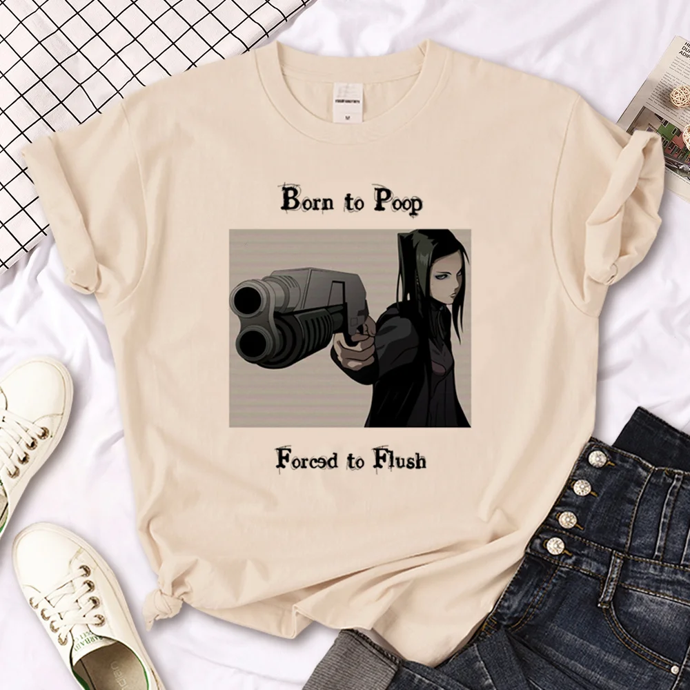 Ergo Proxy top women Y2K streetwear manga top girl anime comic graphic clothing