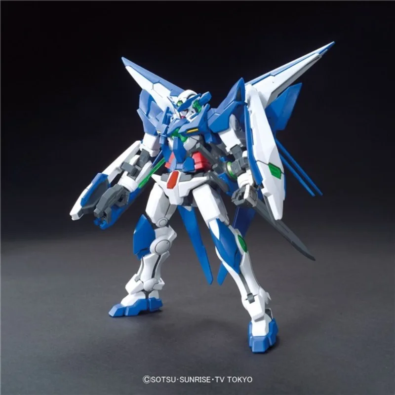 Bandai Original HGBF 1/144 Amazing Exia Red Warrior Kampfer Zaku ZGok Mecha Amine Model Kit Action Figures Collection Toys Gifts view 2