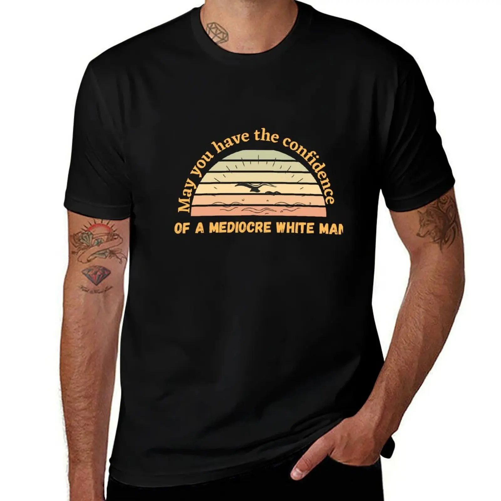 Que vous soyez le confident d'un homme blanc moyen de classe - T-shirt classique en coton à col rond