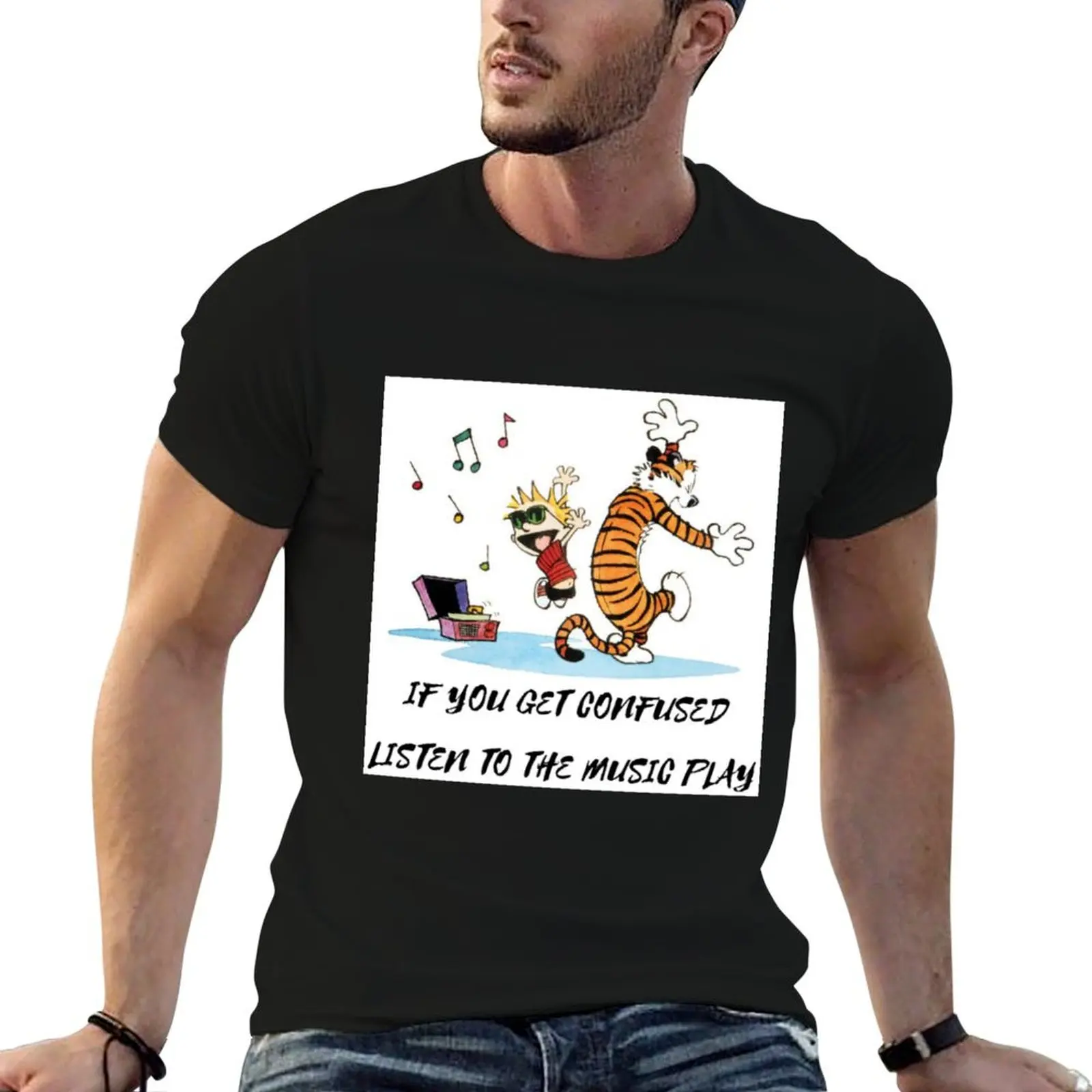 

If you get Confused T-Shirt oversized graphic tee quick drying heavyweight t shirts for men