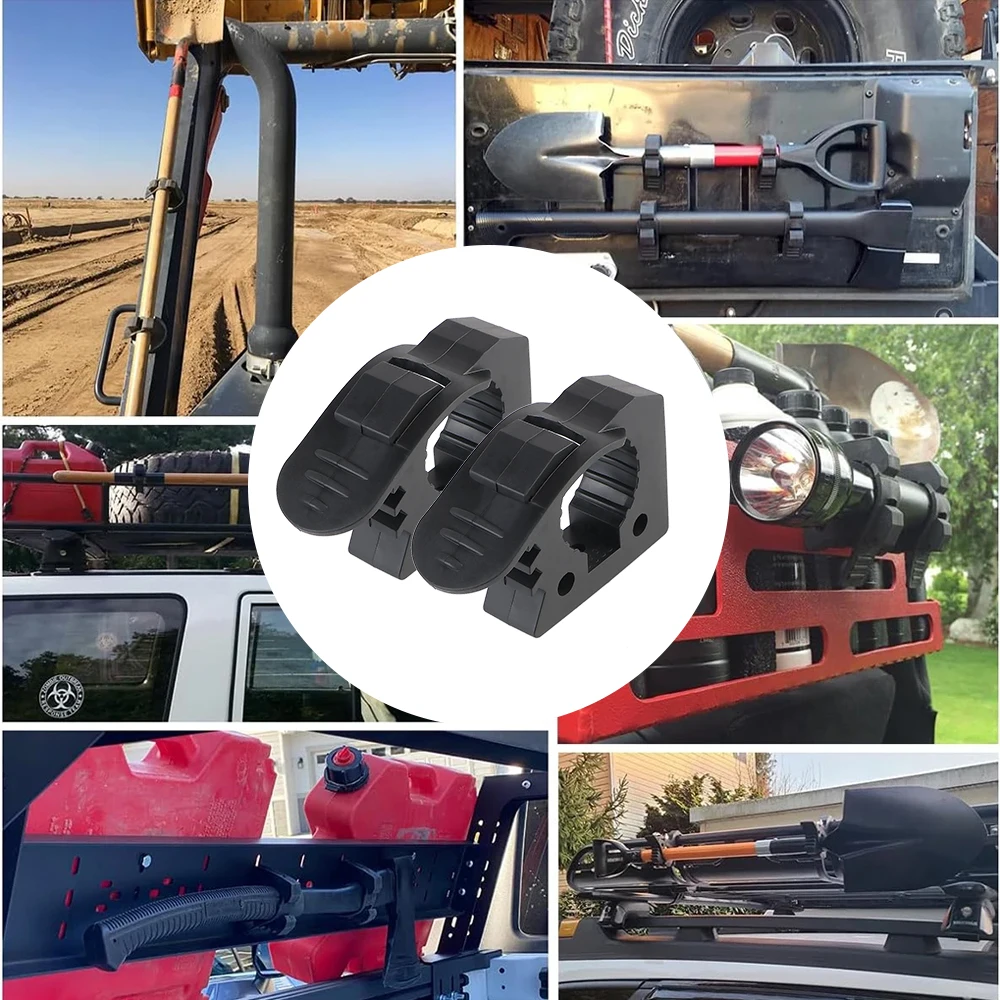 ملحقات RV حارس مقبض المشبك المطاطي يناسب قطر 1-1.5 بوصة. حامل مجرفة حامل قضيب الصيد كليب سقف قوس منظم السيارات #4