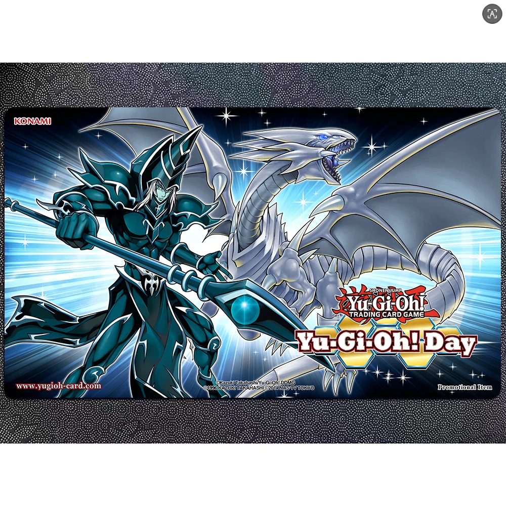 Yu-Gi-Oh Playmat Dark Magician And Blue Eyes White Dragon Card Pad Custom YGO Mat KMC TCG YuGiOh Mat-290